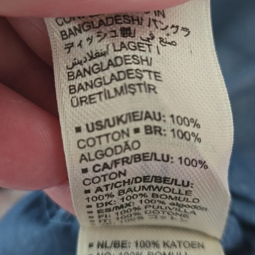 Goodthreads Blue & White Print Shirt - Picture 7 of 9